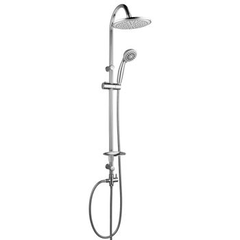 Душевой гарнитур без смесителя c верхней душевой лейкой "Тропический дождь", с аксес., хром. LEMARK LM8801C — фото 1, Душевые гарнитуры