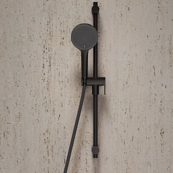 Лейка для душа, черный матовый, Aiger, IDDIS, AIG4FB0i18 — фото 1, Лейки для душа