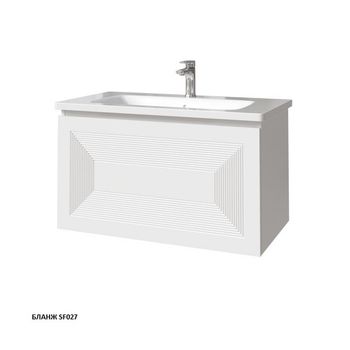 МОДО Кварта тумба 80 с интегрированной ручкой 35713-SF027 — фото 1, Комоды и тумбы для ванной комнаты