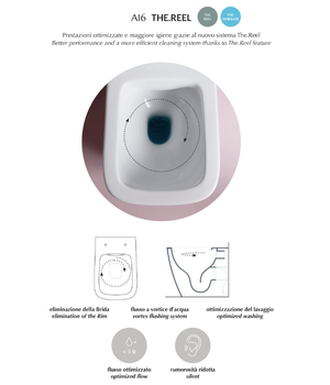 Унитаз Artceram A16 подвесной безободковый saniglaze турбо смыв the.reel цвет белый ASV006 05 00 — фото 5, Подвесные унитазы