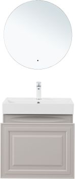 Тумба с раковиной Aquanet Агата 60 1 ящ. цв. бежевый 00348183 — фото 9, Тумбы с раковиной