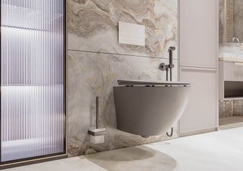 Унитаз подвесной Veconi Moro VMO-48TGr — фото 1, Подвесные унитазы