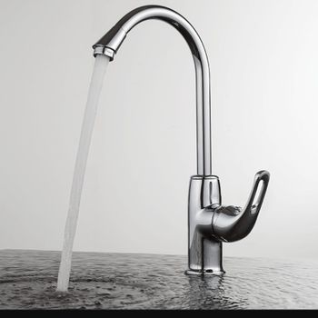 Смеситель для кухни D&K Rhein DA1372401, хром — фото 1, Смесители для кухни