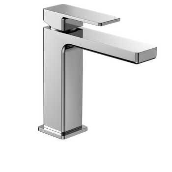 AQM6810CR Savona Смеситель для раковины 125мм, гладкий, подводка 1⁄2", хром — фото 1, Смесители для раковины