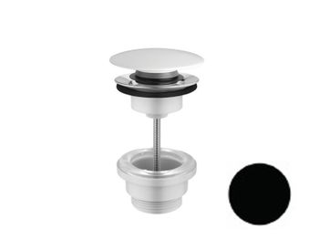 Донный клапан HATRIA A0Y7A802 керамический push open цвет черный матовый — фото 1, Комплектующие