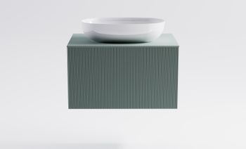 Товар: Тумба М-40 70см 1ящ NCS S 3005-b80g мат./волна, раковина Атрия бел гл, столешница Solid в цвете 4631177714719 - фото 2 Тумба М-40 70см 1ящ NCS S 3005-b80g мат./волна, раковина Атрия бел гл, столешница Solid в цвете 4631177714719 — фото 2, Тумбы с раковиной