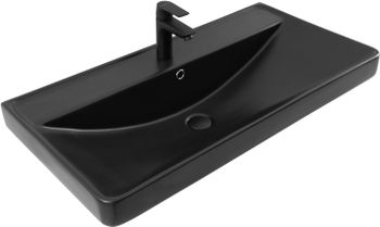 Раковина Aquanet Ирис 90 черная матовая 00329250 — фото 1, Раковины