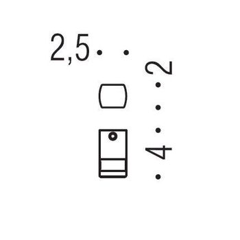 Крючок COLOMBO DESIGN LULU LC57.HPS одинарный цвет золото — фото 2, Крючки для полотенец