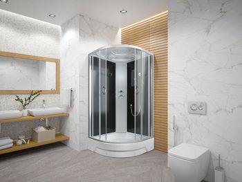 Душевая кабина ERLIT 35 серия ER351026-С4-RUS тонированное стекло ER351026-C4-RUS — фото 3, Душевые кабины