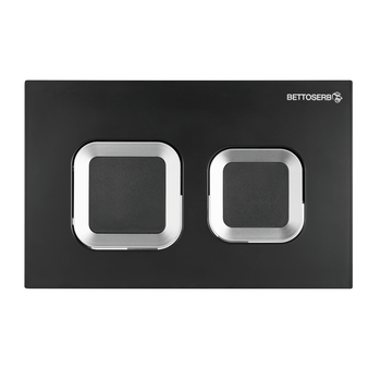 SET Инсталляция Sava Fix Slim+ клавиша смыва черный матовый + хром глянец квадр. SMART SET40006487 — фото 2, Инсталляции для унитазов