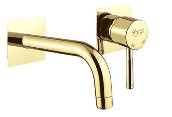 Смеситель для раковины Webert Rimini RI830605794, золото матовое — фото 1, Смесители для раковины