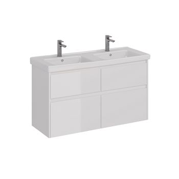 Товар: Тумба Lemark COMBI 125 см под 2 раковины, подвесная/напольная,4 ящика, цвет корпуса, фасада: Белый г LM03C125T - фото 6 Тумба Lemark COMBI 125 см под 2 раковины, подвесная/напольная,4 ящика, цвет корпуса, фасада: Белый г LM03C125T — фото 6, Тумбы под раковину