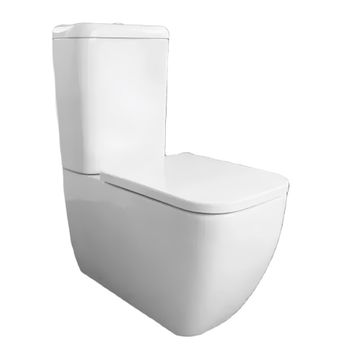 Унитаз HATRIA BIANCA Y7AE01 напольный моноблок под бачок слив универсальный цвет белый — фото 1, Напольные унитазы