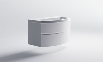 Нижний шкаф Венеция2.0 80 с 2 ящиками белый матовый + Раковина "Венеция 80" 03100004+04010022 — фото 4, Тумбы с раковиной