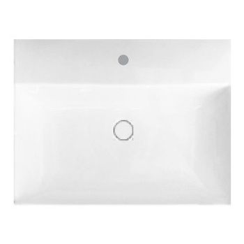 Раковина HATRIA Bahia 13 BH0500465011TS0 подвесная или на тумбу с одним отверстием с переливом цвет белый — фото 1, Раковины