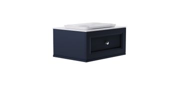 Товар: Тумба Классик 80 с 1ящ RAL7024 мат. с раковиной Ретро бел гл. и столешницей Solid бел гл. 4631177714085 - фото 4 Тумба Классик 80 с 1ящ RAL7024 мат. с раковиной Ретро бел гл. и столешницей Solid бел гл. 4631177714085 — фото 4, Тумбы с раковиной