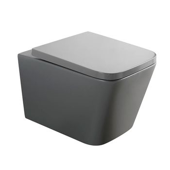 Унитаз подвесной Veconi Pulo VPU-51TGR — фото 1, Подвесные унитазы