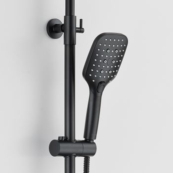 BOND B07-9488 Душевая стойка с термостатом, тропическим душем и смесителем с изливом — фото 5, Душевые стойки