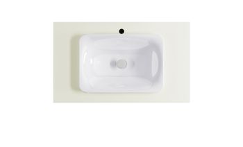 Тумба Классик 90см 1ящ RAL1013 мат., раковина Ретро бел глянц, столешница Solid в цвете 4631177715570 — фото 6, Тумбы с раковиной