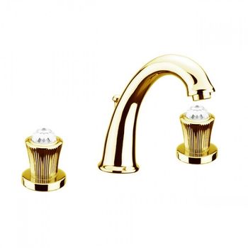 Смеситель для раковины Fiore VENERE SKY (SWAROVSKI®) 13OO0628, золото — фото 1, Смесители для раковины