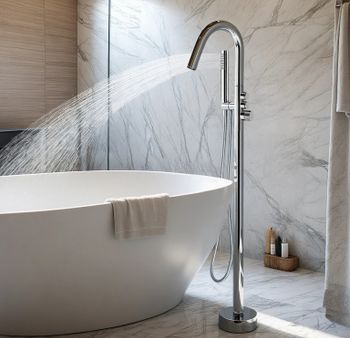 Смеситель SUV напольный для отдельностоящей ванны BOCH MANN BM10906 — фото 1, Смеситель для ванны