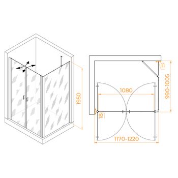 Товар: Душевой уголок RGW PA-144 (PA-104+Z-050-2+O-204) 1200x1000 060814420-11 - фото 1 Душевой уголок RGW PA-144 (PA-104+Z-050-2+O-204) 1200x1000 060814420-11 — фото 1, Душевые уголки