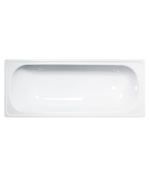 ANTIKA Ванна стальная 120x70x40 cм. с опорной подставкой, с рантом, белая орхидея, ВИЗ A-20001 — фото 1, Стальные ванны