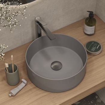 Выпуск для умывальника без перелива, матовый графит, Slide, IDDIS, (SLIGM10i88) — фото 1, Прочие комплектующие для слива и канализации