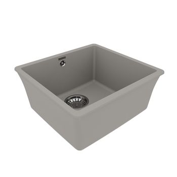 Кухонная мойка Lemark SINARA 440-U подстольного монтажа из кварцгранита, Грей 9910069 — фото 1, Кухонные мойки