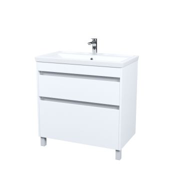 Тумба с умывальником, напольная, 80 см, белый, Zodiac X, IDDIS, (ZDX80WFi95K) — фото 2, Тумбы с раковиной