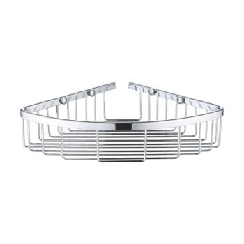 Полка металлическая угловая Rose RW11, хром — фото 1, Полки для ванной и душа