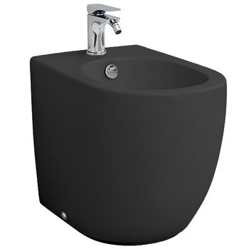 Биде Artceram File 2.0 напольное с одним отверстием цвет черный матовый FLB002 17 30 — фото 2, Биде напольные