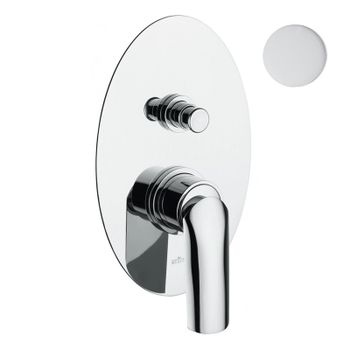 Смеситель для душа встраиваемый Webert Aria AI860101844, белый/хром — фото 1, Смеситель для душа