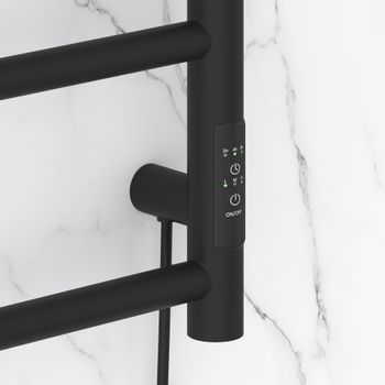 Товар: Полотенцесушитель электрический Стилье Формат 27 800х500 правый Матовый чёрный 31528-8050 - фото 2 Полотенцесушитель электрический Стилье Формат 27 800х500 правый Матовый чёрный 31528-8050 — фото 2, Электрические полотенцесушители