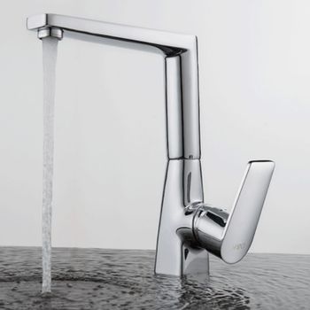 Смеситель для кухни D&K Rhein DA1322401, хром — фото 1, Смесители для кухни