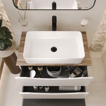 BOND Smart B62-2788 Смеситель однорычажный высокий без донного клапана для накладной раковины — фото 12, Смесители для раковины