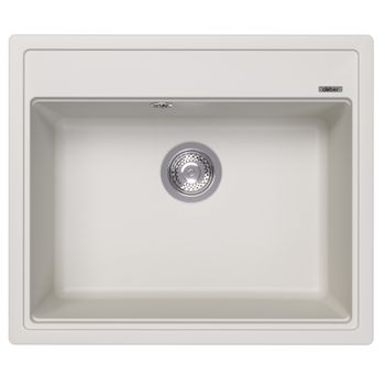 Кухонная мойка ABBER Quarz AQ2902W белый — фото 1, Кухонные мойки