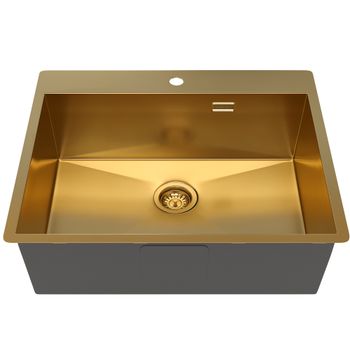 Кухонная мойка Reflexion Iseo RX2265BL оружейная сталь — фото 292, Кухонные мойки