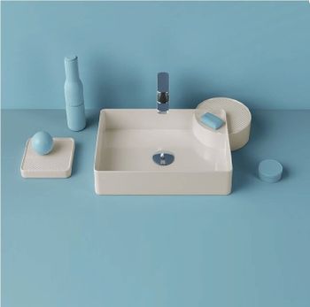 Мыльница Artceram Cartesio накладная цвет голубой CAC001 32 00 — фото 1, Мыльницы