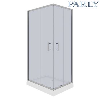Уголок Quadro QZ71S душевой PARLY с поддоном — фото 2, Душевые уголки