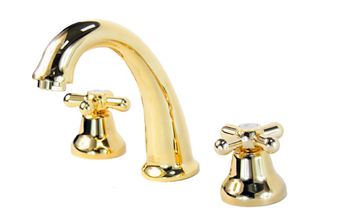 Смеситель для раковины Webert Armony AM750101010, золото — фото 1, Смесители для раковины