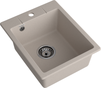 GRANFEST Мойка URBAN 240 1-чаша 400*490мм песочный арт.GF-UR- 240 песочный — фото 1, Кухонные мойки