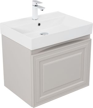 Тумба с раковиной Aquanet Агата 60 1 ящ. цв. бежевый 00348183 — фото 6, Тумбы с раковиной