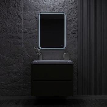 AQM9107 600x800 Зеркало с подсветкой, универсальный монтаж — фото 4, Зеркала в ванную комнату