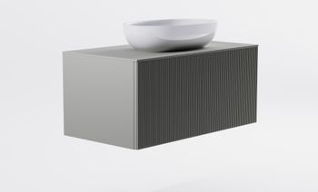 Товар: Тумба М-40 90см 1ящ NCS S 3502-y мат./волна, раковина Атрия бел гл, столешница Solid в цвете 4631177714825 - фото 6 Тумба М-40 90см 1ящ NCS S 3502-y мат./волна, раковина Атрия бел гл, столешница Solid в цвете 4631177714825 — фото 6, Тумбы с раковиной