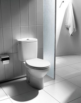 VICTORIA Чаша унитаза с горизонт. выпуском, установочный комплект ROCA 7342399000 — фото 7, Напольные унитазы