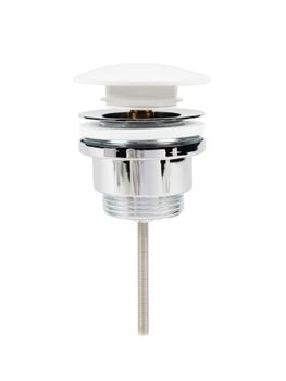 BOND BV0305 Донный клапан универсальный для раковины с белой крышкой — фото 3, Донные клапаны