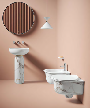 Пьедестал Artceram Jolie цвет calacatta gold JOC001 94 00 — фото 1, Раковины