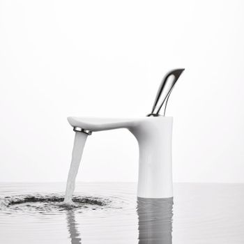 Смеситель для раковины D&K Venice DA1032156, белый — фото 1, Смесители для раковины