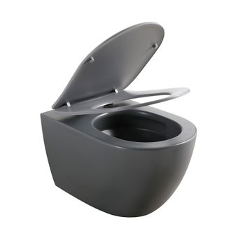 Унитаз подвесной Veconi Ento VEN-52TGr — фото 2, Подвесные унитазы